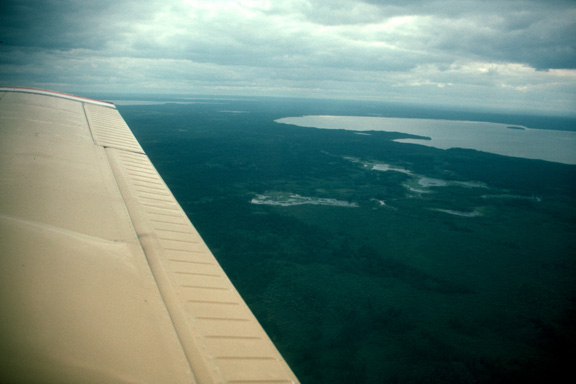 Flying over Thompson