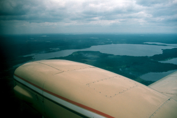 Flying over Thompson