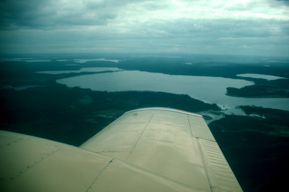 Flying over Thompson