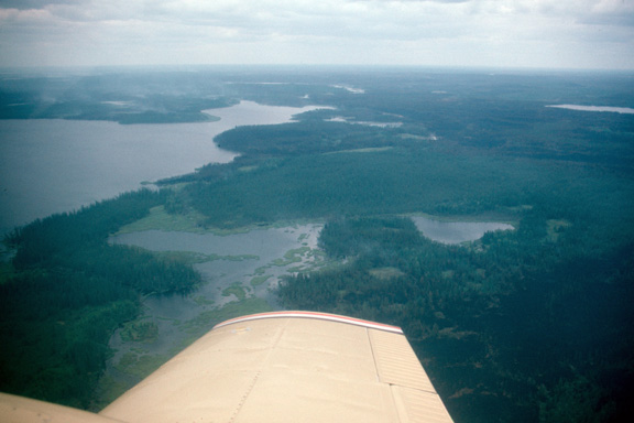 Flying over Thompson