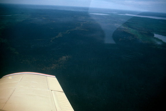 Flying over Thompson