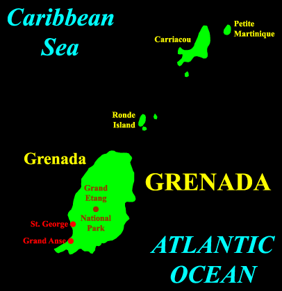 Grenada map