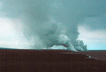 Lava Contact with Pacific